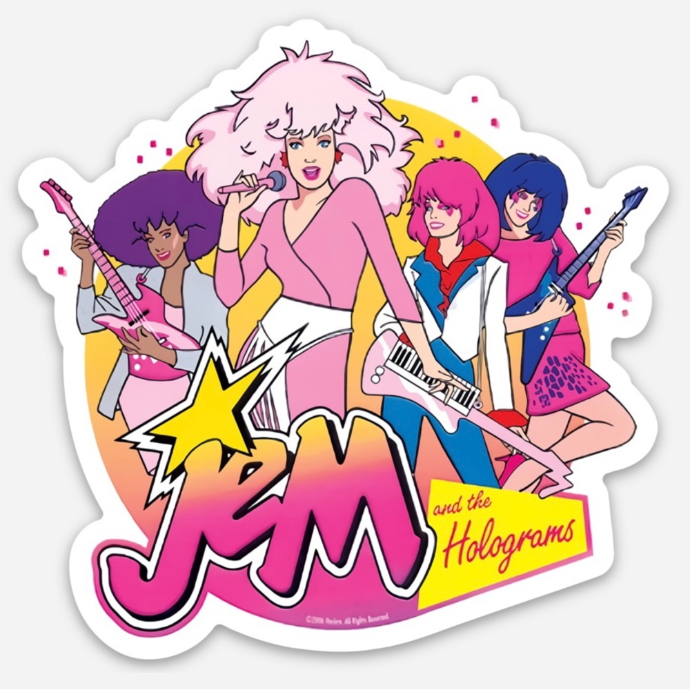 Jem and the Holograms Vinyl Sticker 3”